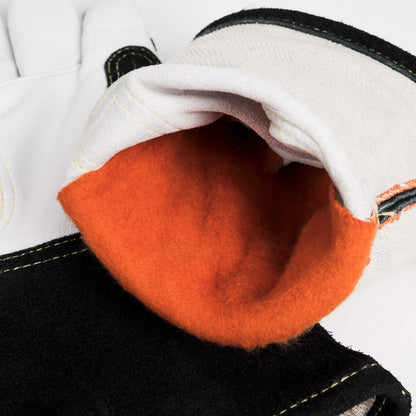 YESWELDER Premium Goatskin TIG Welding Gloves | Top Grain Leather | High Dexterity |True- Fit-L