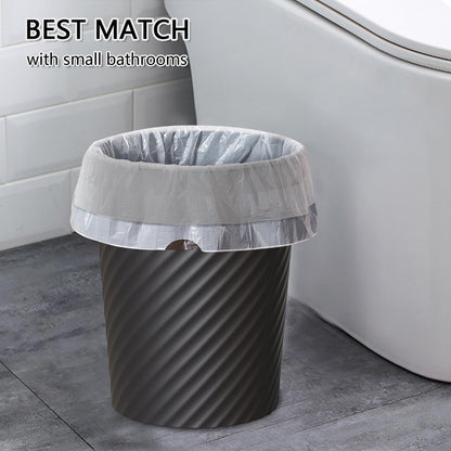 Bathroom Garbage Can 3 Pack 6.8L/1.8 Gallon Small Garbage Can, Round Plastic Trash Can, Slim Waste Basket for Bedroom, Bathroom, Kitchen, Living Room, Office, Car, RV, Fits Under Sink