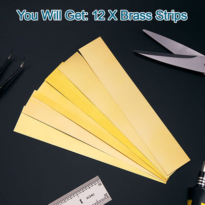 Brass Strip, Brass Shim Stock Assortment (12)