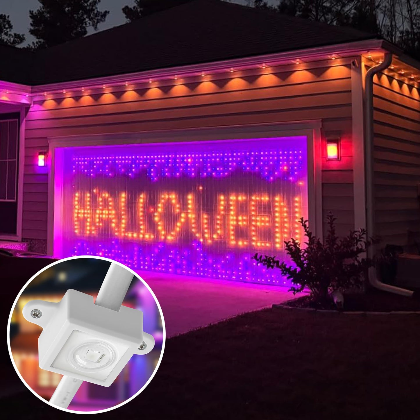 40 Pcs H705 LED Light Mounting Bracket Clip,Waterproof H705 LED Lights Mount Set with 80 Screws,Screw Mounting White Square Light Brackets for Outdoor Installation