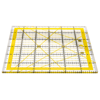 Suwimut Set of 5 Acrylic Quilting Rulers, Square Fabric Cutting Ruler Acrylic Quilter Rulers Clear Mark with Double Colored Grid Lines for Easy Precision Cutting, Quilting, Sewing & Crafts Template