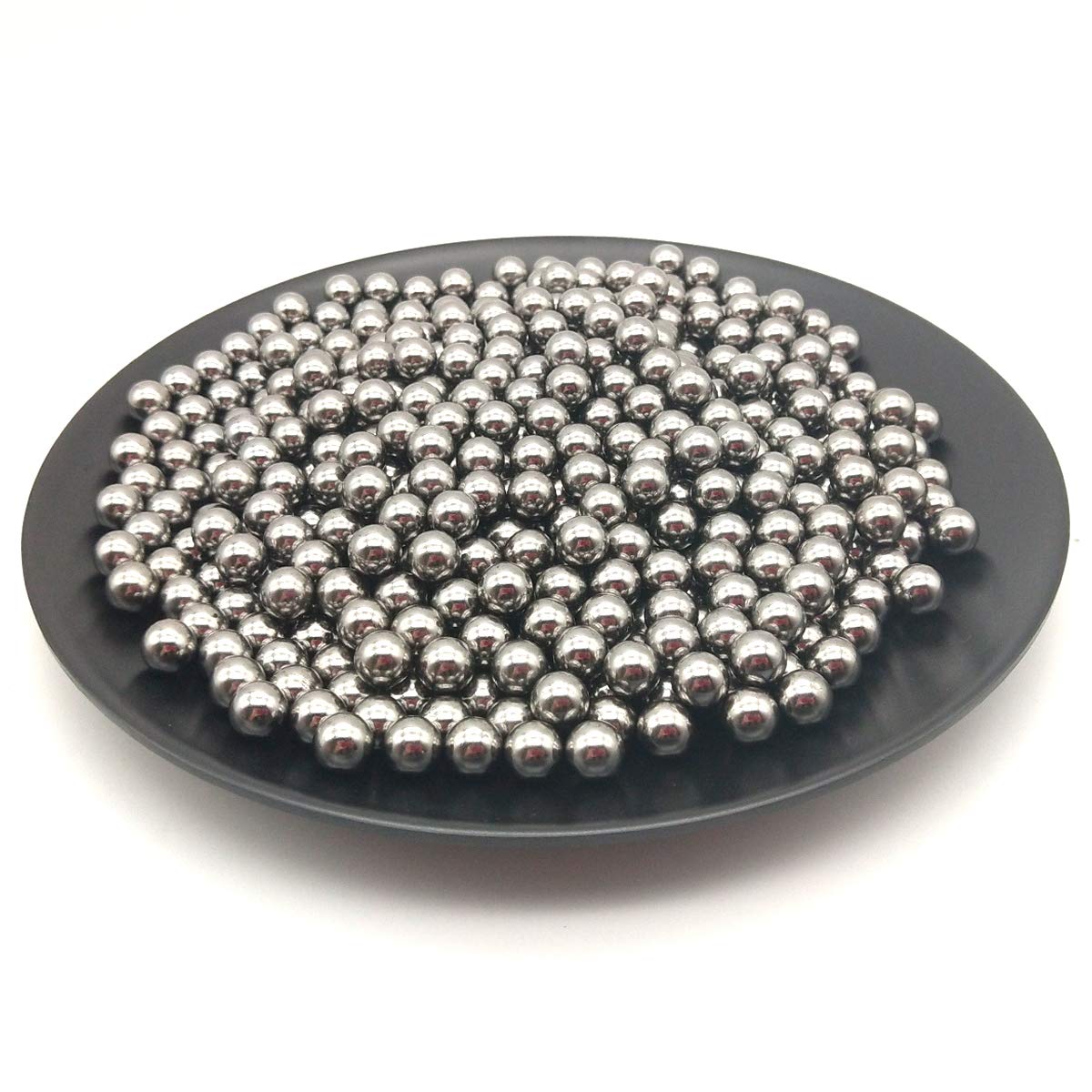 QZsteelball 2000pcs 9/32inch Steel Ball Carbon Steel Ball for Outdoors 7.14mm Precision Steel Bearing Balls