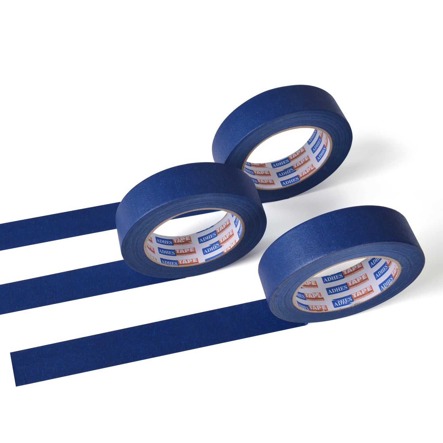 ADHES Blue Painters Tape 1 Inch, Masking Tape for Painting 6 Rolls x 1 Inch x 55 Yards, Blue Paint Tape No Residue Outdoor Anti UV Multi Surface Use, Total 330 Yards