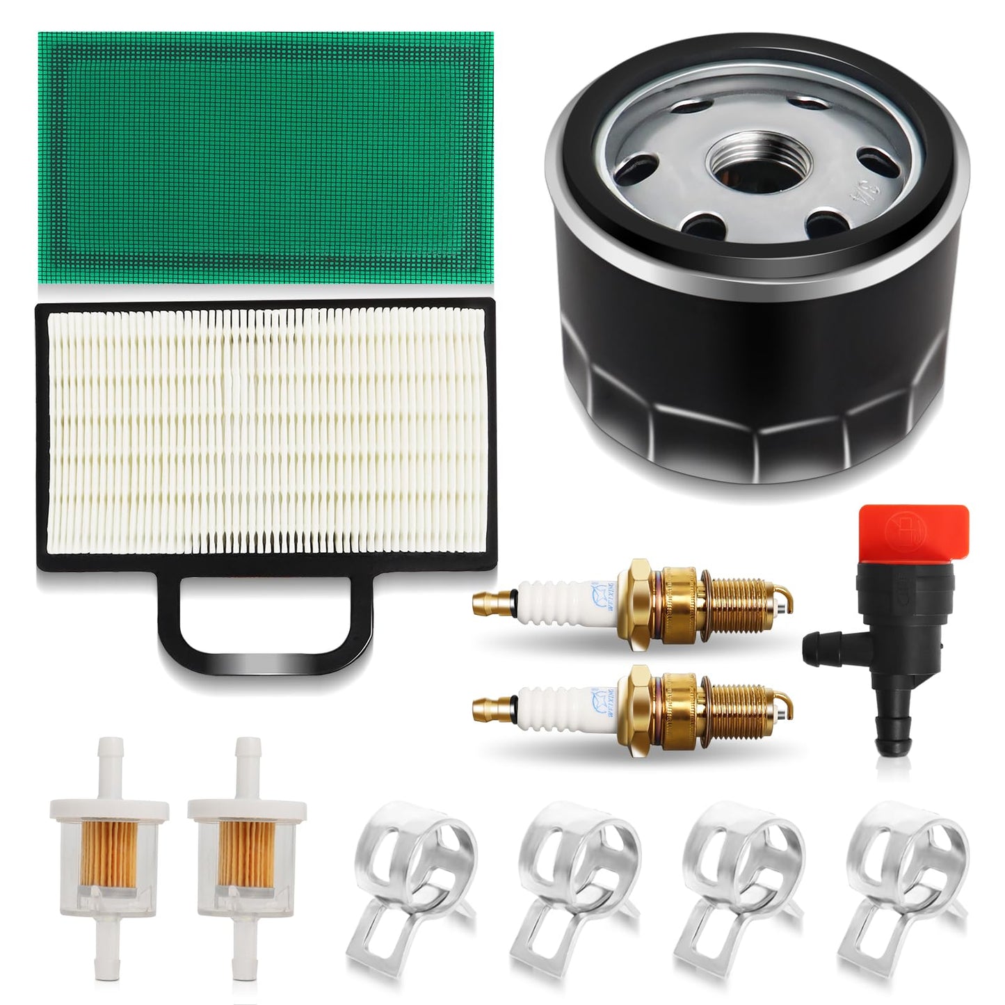 499486S 698754 Air Filter Cartridge Pre-Filter 492932S Oil Fuel Filter Kit for John dee-re GY20575 D140 D130 LA120 LA130 LA135 LA150 Z425 X165 L118 L111 125 Mower Briggs 18-26 HP Intek V-Twins Engines
