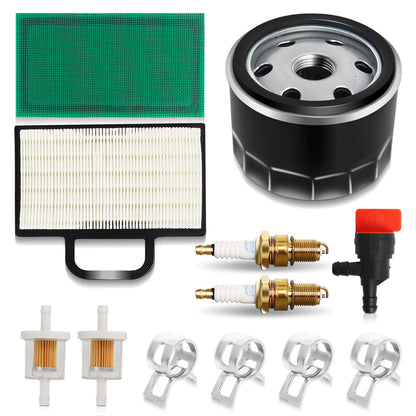 499486S 698754 Air Filter Cartridge Pre-Filter 492932S Oil Fuel Filter Kit for John dee-re GY20575 D140 D130 LA120 LA130 LA135 LA150 Z425 X165 L118 L111 125 Mower Briggs 18-26 HP Intek V-Twins Engines