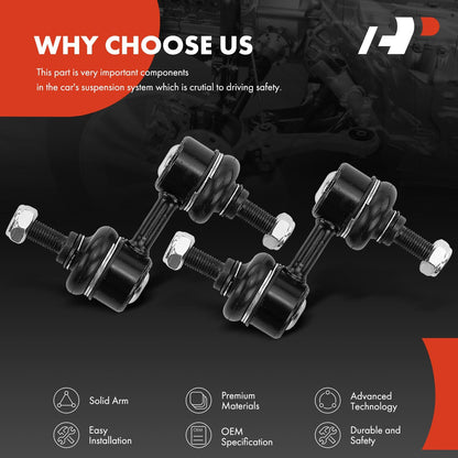 A-Premium 2 x Front Sway Bar Links Stabilizer Bar Links, Compatible with Subaru Outback 2005-2009, Forester 2003-2013, Impreza 2002-2015, Legacy 2005-2009