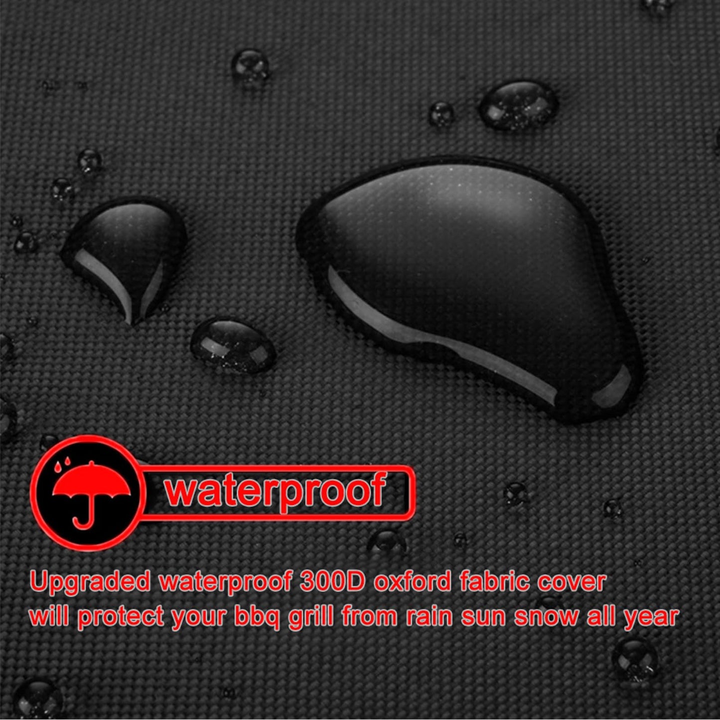 Samhe Grill Cover, 75-Inch Heavy Duty Waterproof UV Resistant Tear Resistant BBQ Gas Grill Cover for Nexgrill Brinkmann Weber and More
