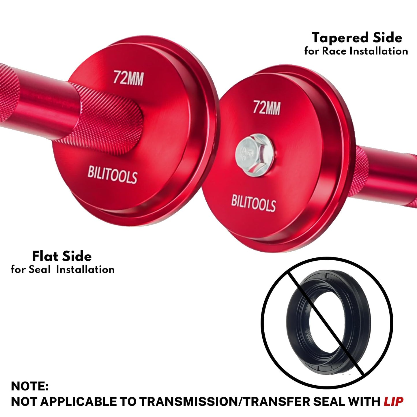 BILITOOLS Bearing Press Kit, 10 Piece Bearing Race and Seal Driver Set, Seal Driver Installer Set for Bearing Installation