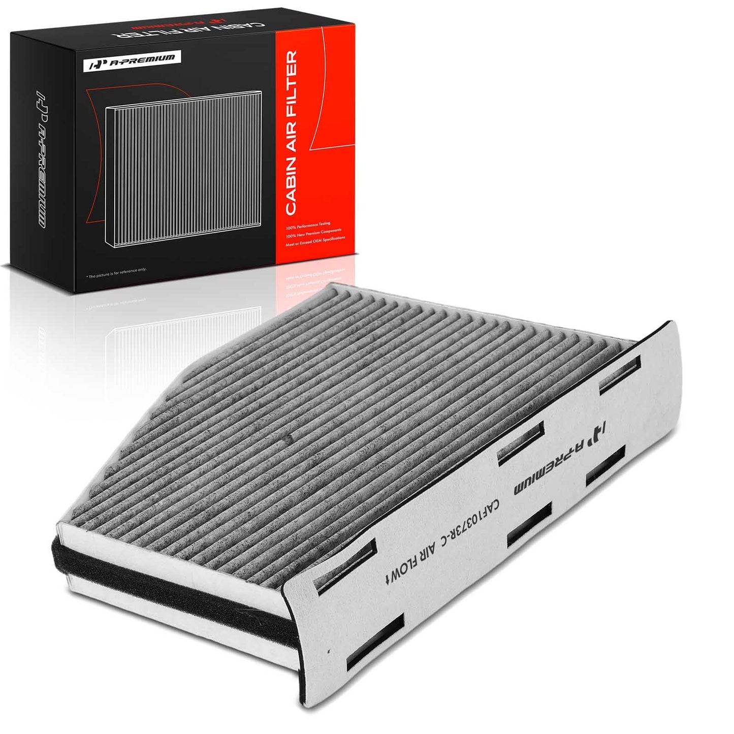 A-Premium Cabin Air Filter with Activated Carbon Compatible with Volkswagen Jetta, Passat, Golf, Tiguan, Beetle, CC, Eos, GTI, Rabbit & Audi A3 Quattro, Q3 Quattro, TT Quattro