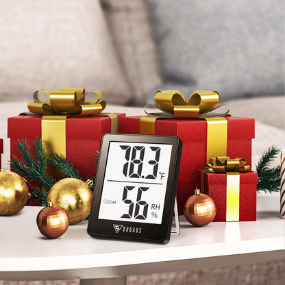 DOQAUS Digital Hygrometer [3 Pack], Indoor Thermometer, Room Thermometer and Humidity Meters with Accurate Temperature Humidity Monitor Gauge for House, Baby Room, Greenhouse, Home, Gifts