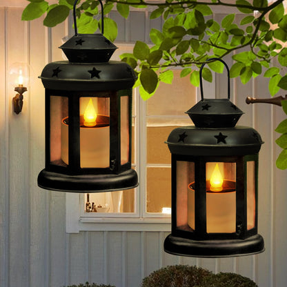 Solar Candle Lights Outdoor Waterproof - 8 Pack Rechargeable Flickering Tea Lights Solar Powered Reusable LED Candles Flameless Lamp Nightlights for Lanterns Garden Camping Home Decor, 2.3''x2.1''