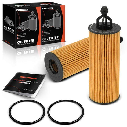 A-Premium 2-PC 10K Miles Protection Oil Filter Compatible with Ram 1500, 1500 Classic & Jeep Grand Cherokee, Wrangler & Dodge Grand Caravan, Charger, Journey & Chrysler Town & Country & Volkswagen