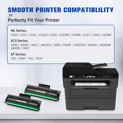 [with chip] MLT-D101S Compatible Toner Cartridge Replacement for Samsung 101S D101S MLT-D101S Work with Samsung ML-2165 ML-2165W ML-2160 ML-2160W SCX-3400 SCX-3400F SCX-3405FW SCX-3405W SF-760 Printer