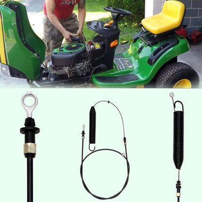 PTO Control Cable Replace GY22387 Compatible with John Deere D100 D105 D110 D120 D125 D130 E100 E110 E120 E130 L100 L105 L107 L110 L111 L118 X105 X106 X107 X125 X126 X127 X145 S100 S110 S120 S220 107S