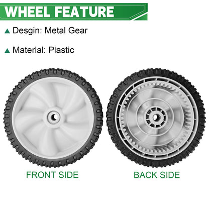 734-04581 634-0190A Front Drive Wheels Fit for MTD, Yard Man, Crafts man, Huskee, Yard Machines Self Propelled Walk-Behind Lawn mower （2 Pack）
