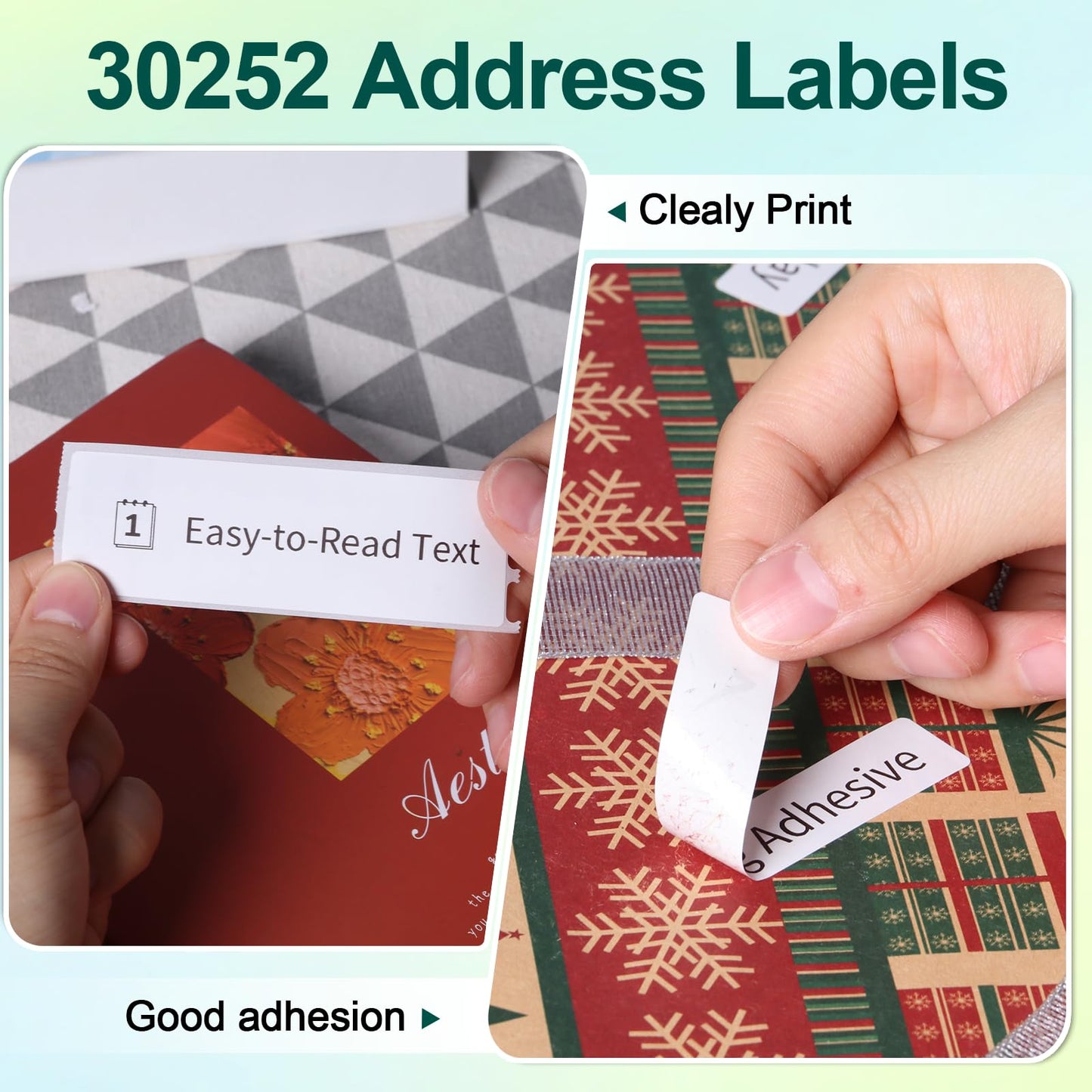 Compatible with Dymo 30252 Address Labels 1-1/8 x 3-1/2 Barcode Labels Work with 450, 450 Turbo, 4XL, 400, Rollo Label Printers (10 Rolls /3500 Labels)
