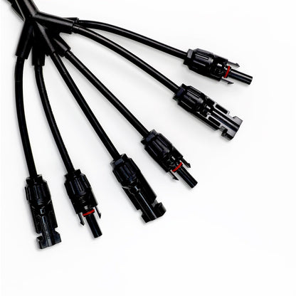 Renogy Solar Connectors M Branch Parallel Adapter Cable MMMF+FFFM Pair