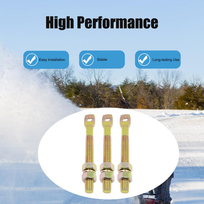 WaanGar 3X Trip Spring Eye Bolts with Nut and Washer 5/8"X6" 09124 90493 Compatible with Meyer & Western STW60-0016 1302005 Snow Plow