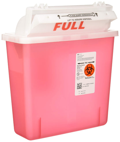 8507SA- Container Sharpstar In-Room Mailbox Lid Red 5qt Ea by, Kendall Company (1)