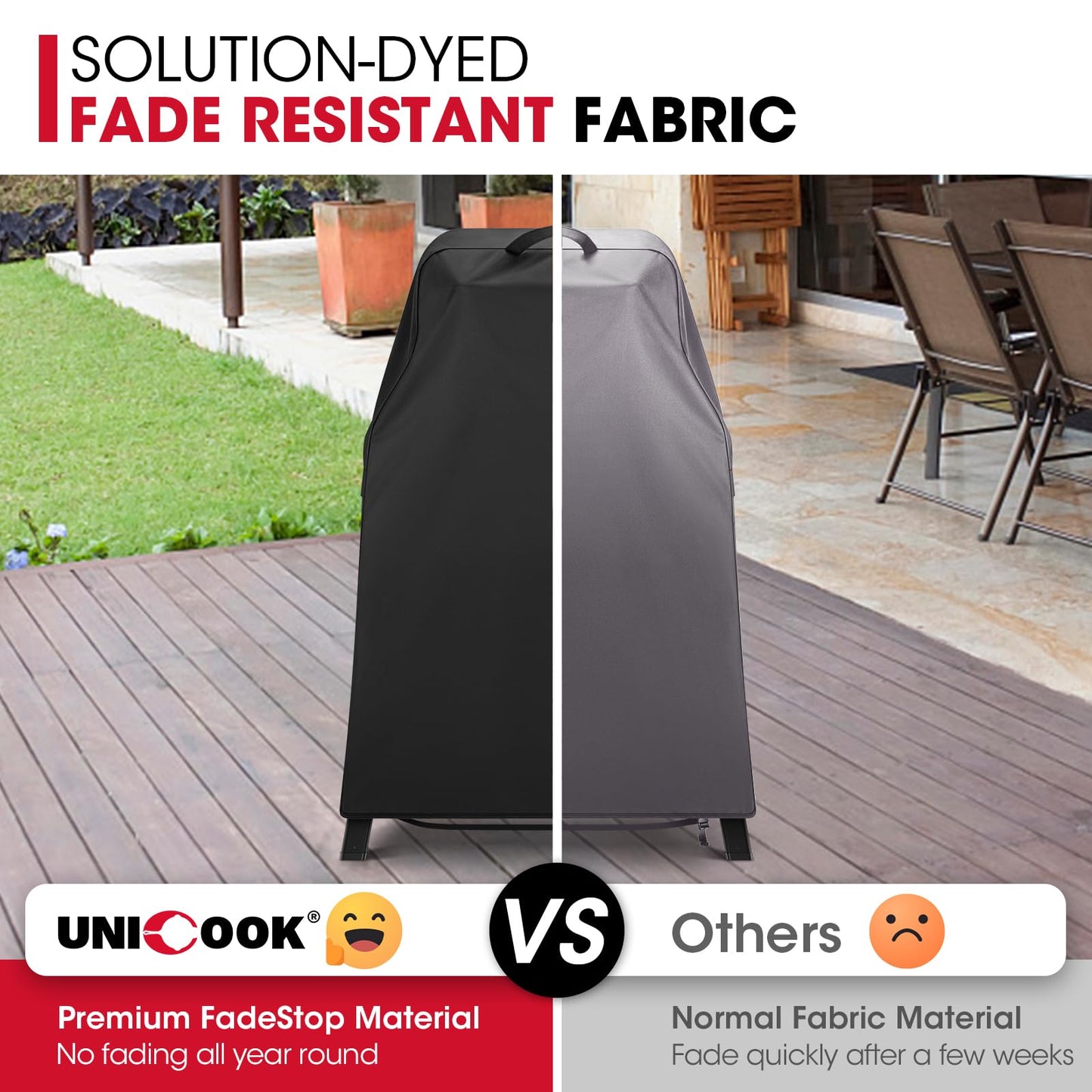 Unicook Cover Compatible with Ninja Woodfire Grill OG700 OG800 OG900 OO100 Series on Outdoor Collapsible Stand or Adjustable Stand,Heavy Duty Waterproof BBQ Grill Cover for Outdoor