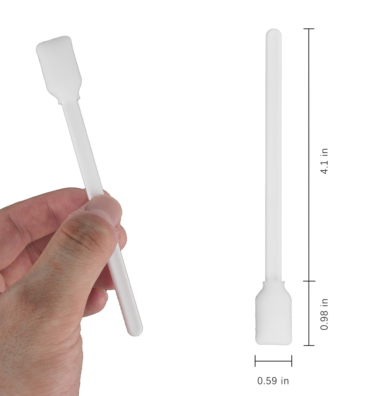 200pcs 5.11" Square Rectangle Foam Cleaning Swab Sticks for Solvent Format Inkjet Printer Roland Optical Equipment.