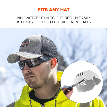 Universal Safety Bump Cap Insert, Lightweight, Fits Into Any Baseball Hat, Skullerz 8945, Gray