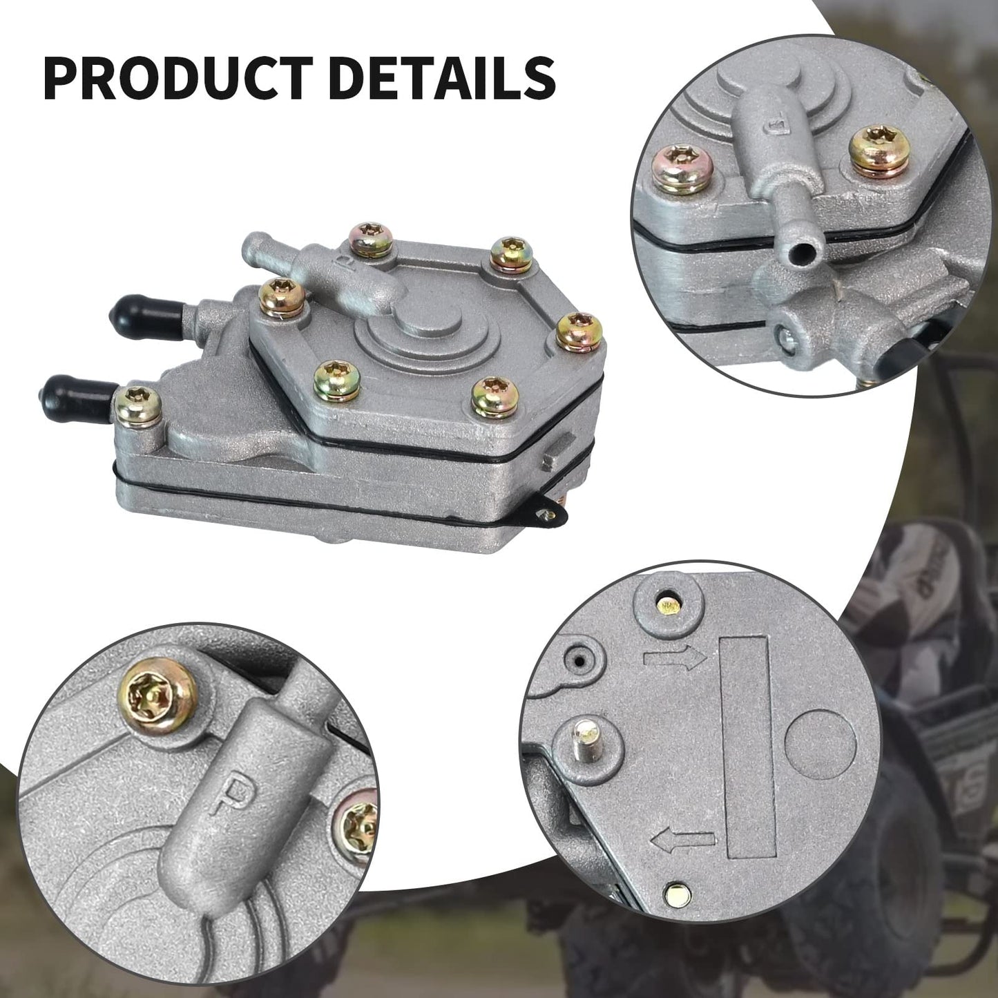 VIKKSAER 2520227 Fuel Pump, Replacement for Polaris Sportsman 325 400 500 600 700 Magnum 325 330 500 2X4 4X4 outlaw 450 500 525 Trail Blazer 330 Trail Boss 330 Scrambler 500 Predator 500 Xpedition 325