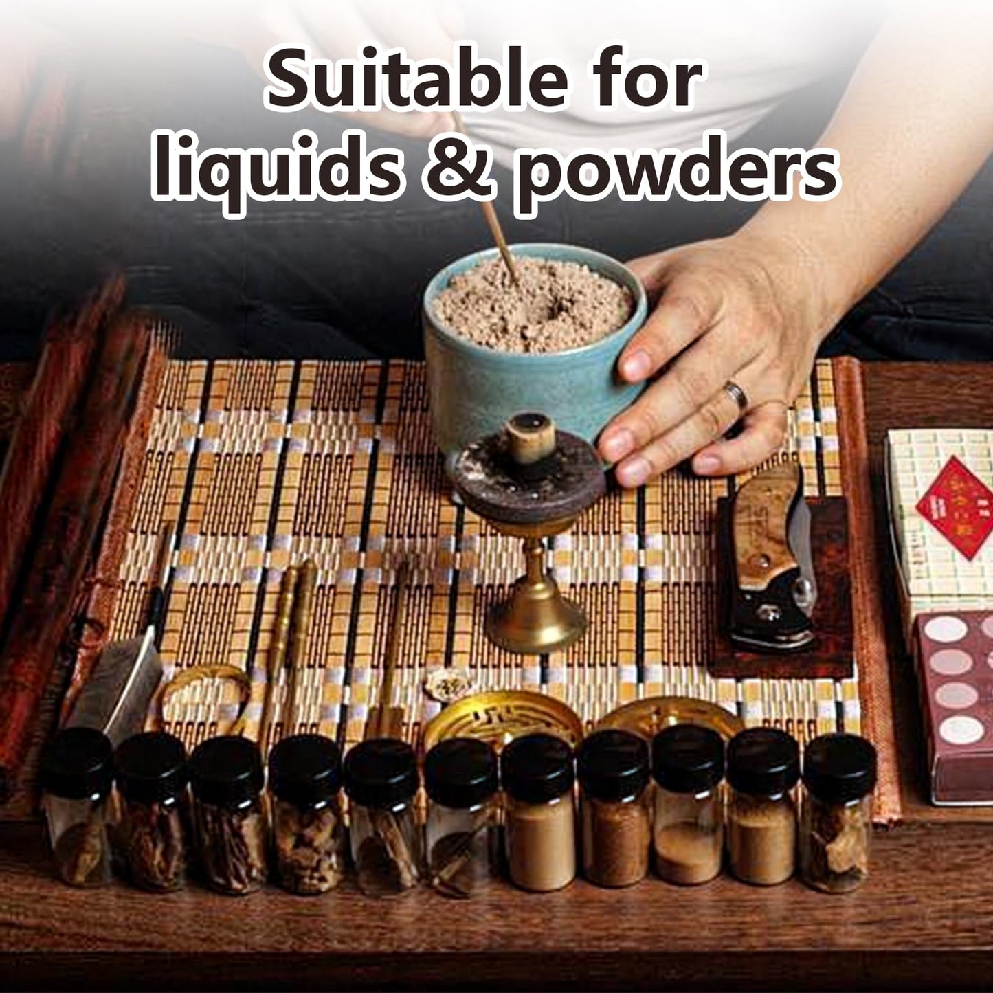 100 Pieces Glass Sample Vial, 5ml Clear Small Glass Vials with Black Plastic Screw Caps for Aromatherapy, Perfume, Wedding Favors, DIY Crafts