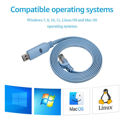 DSD TECH SH-RJ45K USB to RS485 Serial Cable with RJ45 Interface and Built-in FTDI chip