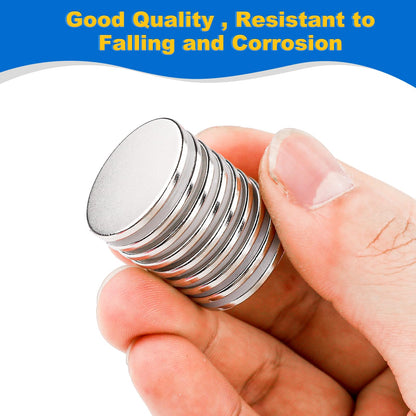 LOVIMAG Magnets with Adhesive Backing, 30Pcs Rare Earth Magnets, Small Magnet, Round Magnet for Office, DIY, Building, Scientific, Craft - 0.98x0.08 inch