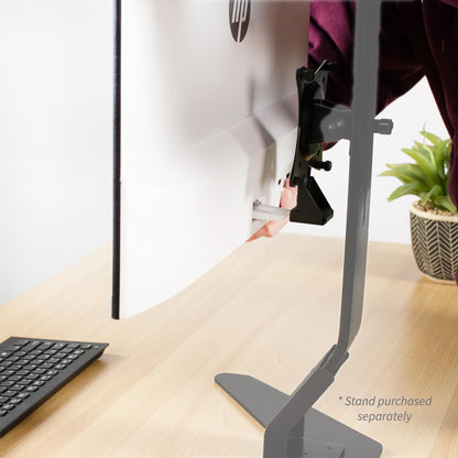 VIVO Quick Attach VESA Adapter Designed for HP Models 27er, 27es, 27ea, 25er, 25es, 24ea, 23er, 23es, 22er, 22es, 22f, 23f, 24f, 25f, and 27f, VESA 75x75m and 100x100mm Conversion Kit, MOUNT-HP27ER