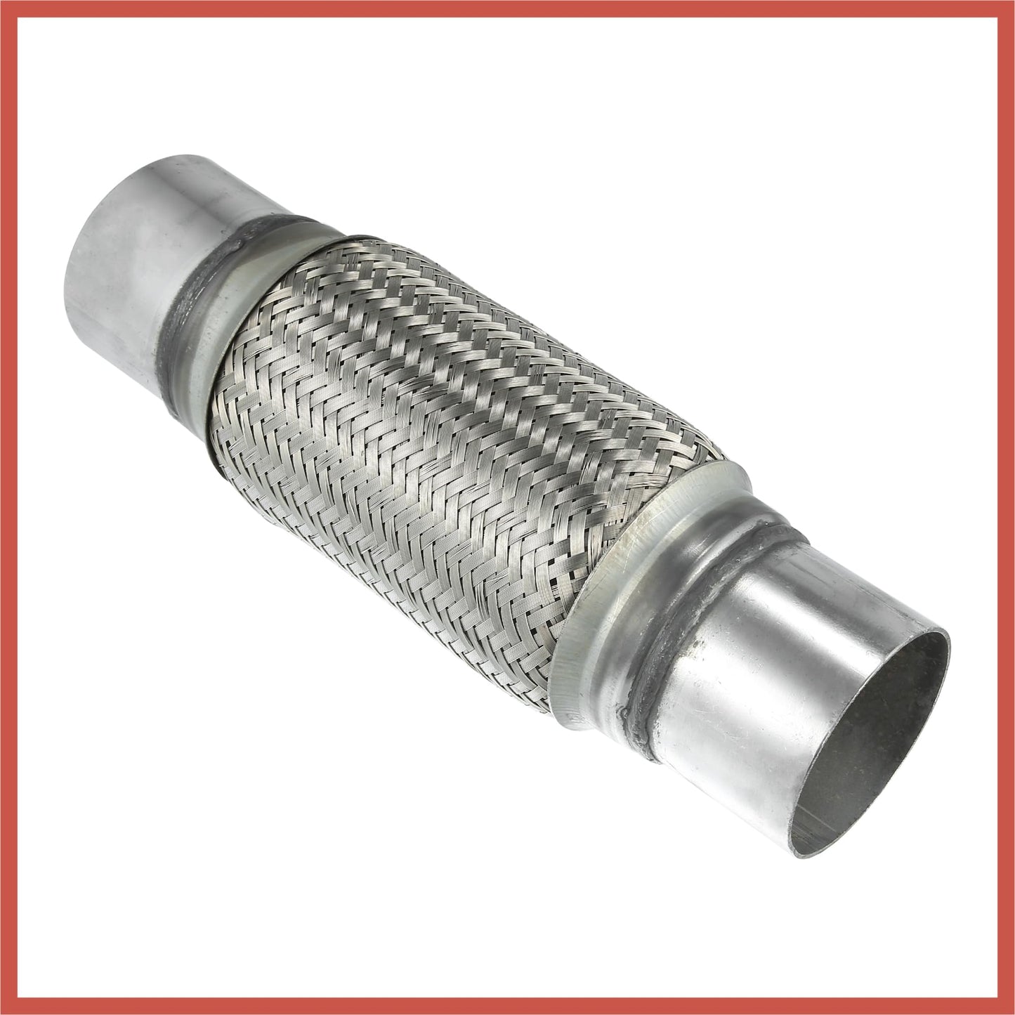 ACROPIX 3"x8"x11.81" Car Exhaust Flexible Pipe Tubing Universal Exhaust Joint with Welding Extension Pipe Stainless Steel Silver Tone Car Parts