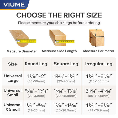 40PCS Chair Leg Floor Protectors Furniture Sliders for Hardwood Floors, Silicone Chair Leg Protectors for Protecting Floors from Scratches and Noise, Clear-Universal Large