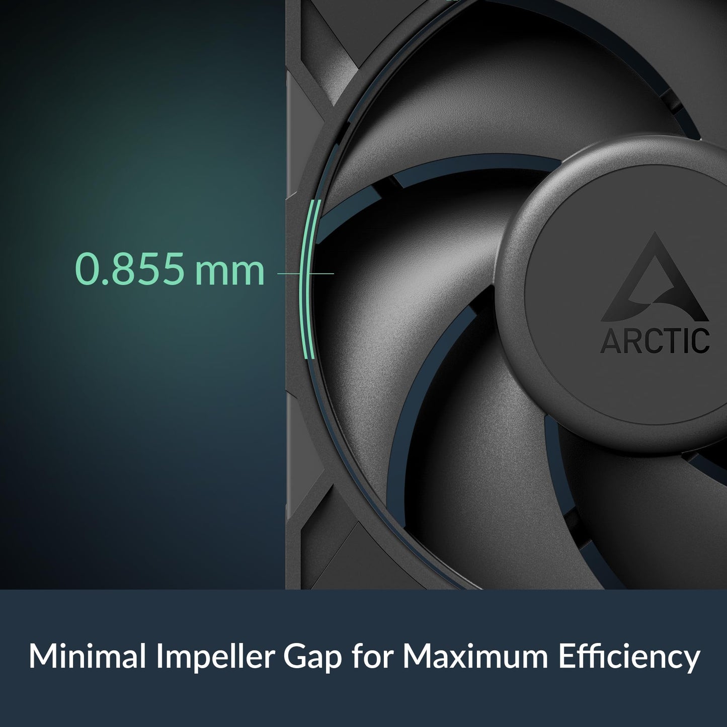 Arctic P12 Pro - Powerful Premium Fan, 120 mm PWM Fan, 600-3000 RPM, 0 RPM <5% PWM, Fluid Dynamic Bearing, 4-Pin - Black