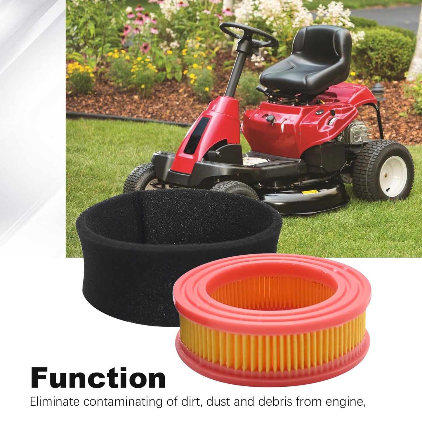 SYOWADA 5 Pcs 951-14628 Air Filter Kit, Replacement for MTD & Bolens Mowers, 3.5" OD x 1.125" H