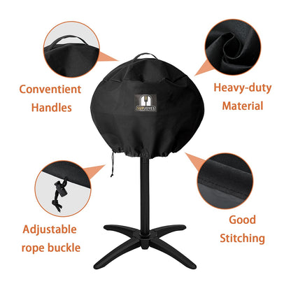 SUPJOYES BBQ Cover for George Foreman Electric Grill, Indoor Outdoor Round BBQ Covers for GGR50B, GFO3320, GFO240