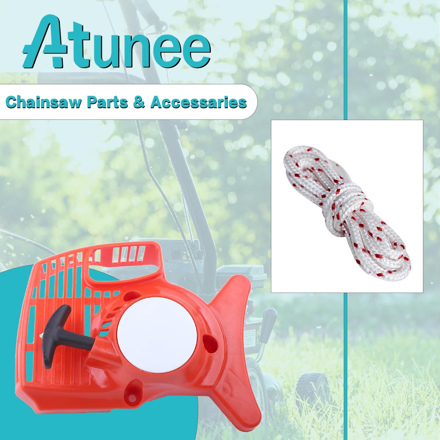 Atunee Recoil Starter Assy with Rope for Stihl FC55 FS38 FS45 FS46 FS55 FC55 HL45 KM55 Trimmers, FS38 Recoil Rewind Pull Starter Assembly Replace 4140 190 4009