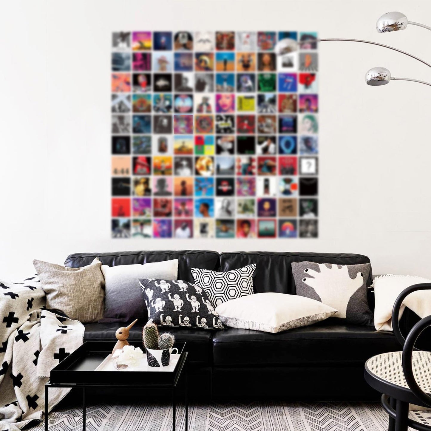 100 Pcs 5x5 Inch | Posters Wall Collage Kit for Room, Album Cover, Music, Rapper, Band, Wall Posters for Bedroom