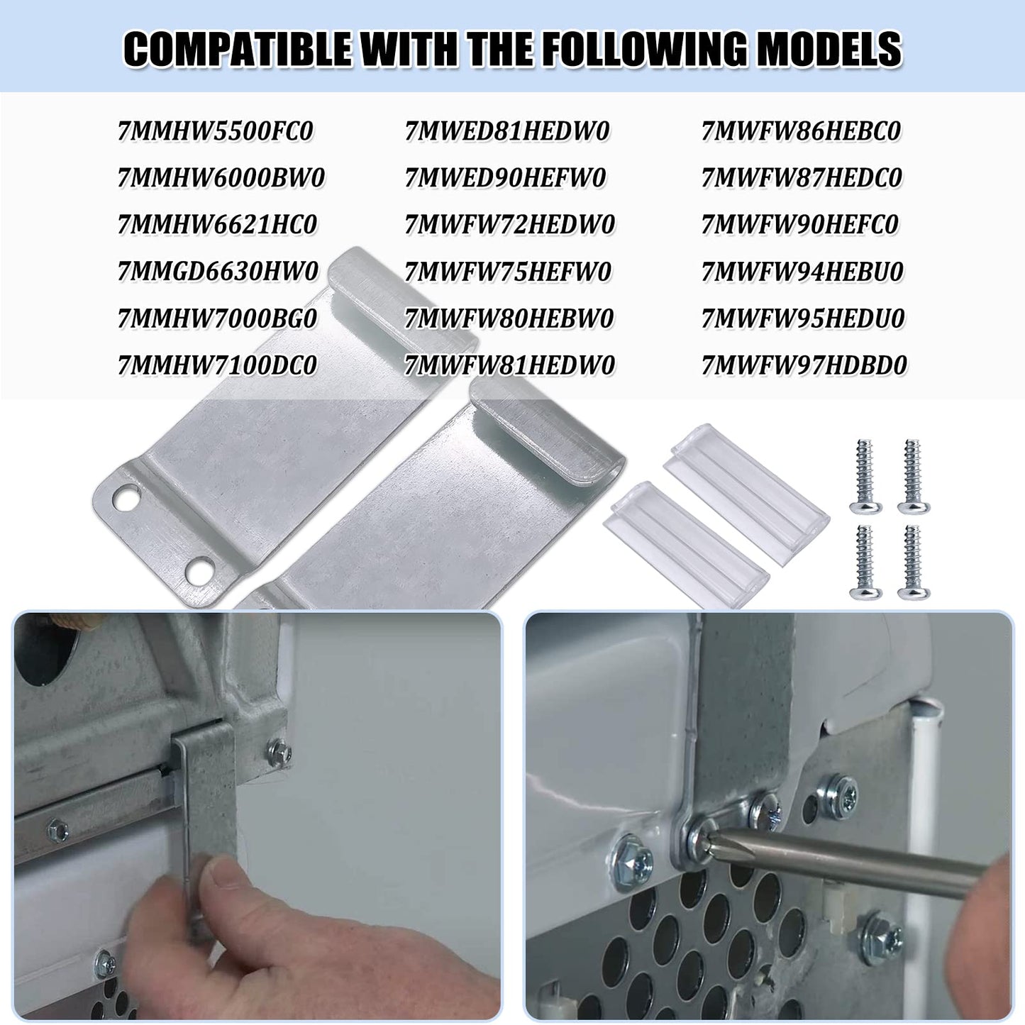 W10869845 Dryer Stacking Kit for Whirlpool Standard & Long Vent Dryer & Washer - Replaces AP6047938 PS3407625 W10298318 W10761316 W10298318RP