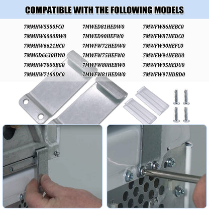 W10869845 Dryer Stacking Kit for Whirlpool Standard & Long Vent Dryer & Washer - Replaces AP6047938 PS3407625 W10298318 W10761316 W10298318RP