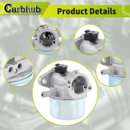 Carbhub 799868 Carburetor Fits 498170 497586 497314 698444 498254 497347 Models with Gasket and O-Ring, 4-7 hp Engines with No Choke (799868)