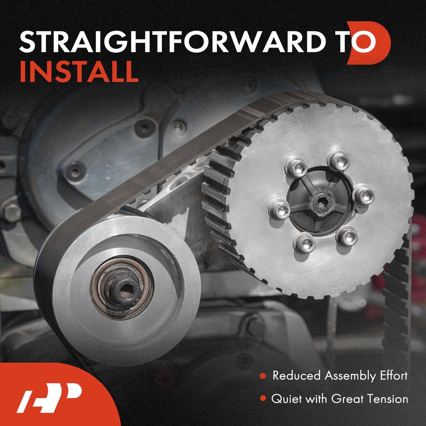 A-Premium Belt Tensioner Assembly with Pulley Compatible with Chevrolet, GMC, Cadillac - Silverado, Savana, Suburban 1500, Tahoe, Sierra, Escalade, Rainier - V8 4.8L, 5.3L, 6.0L, 6.2L