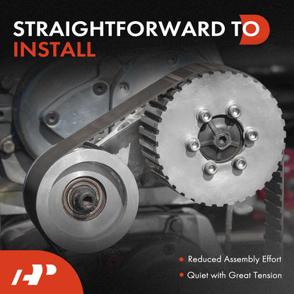 A-Premium Belt Tensioner Assembly with Pulley Compatible with Chevrolet, GMC, Cadillac - Silverado, Savana, Suburban 1500, Tahoe, Sierra, Escalade, Rainier - V8 4.8L, 5.3L, 6.0L, 6.2L