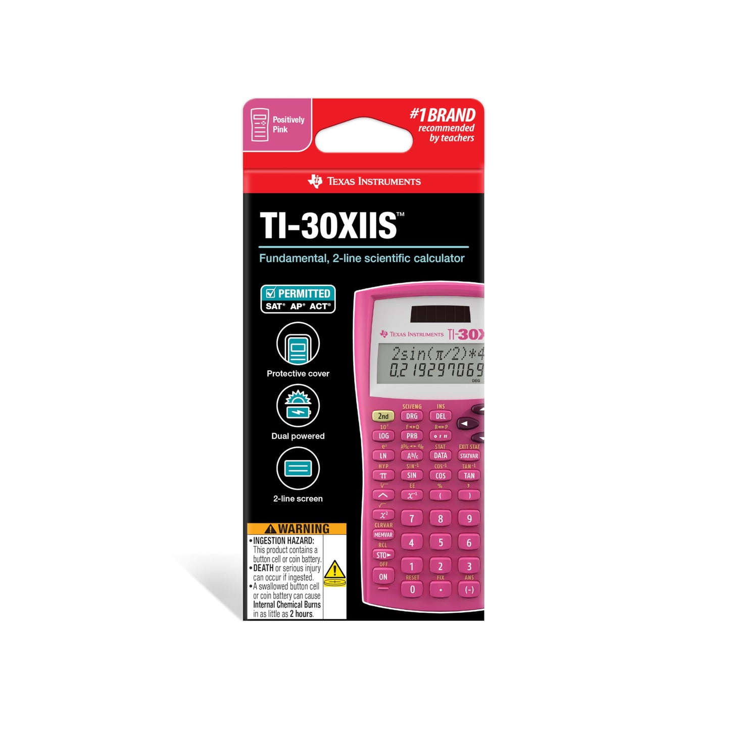 Texas Instrument Scientific Calculator, Pink