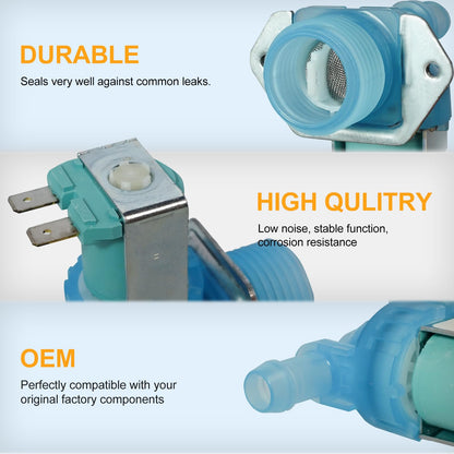 D.I.Accessa DD81-02065A Dishwasher Water Inlet Valve Replace OEM Parts 33290417 17476000005962 Compatiable For Samsung Dishwasher DW80K7050/DW80K5050,DW80R5060,DE80R5061,DE80T5040 Series