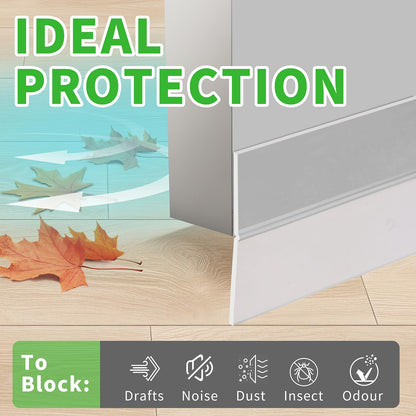 Weather Stripping Door Seal, Door Draft Stopper Silicone Seal Strip for House and Glass Shower Doors for Windows Gaps of Collision and Side, Window Insulation for Winter