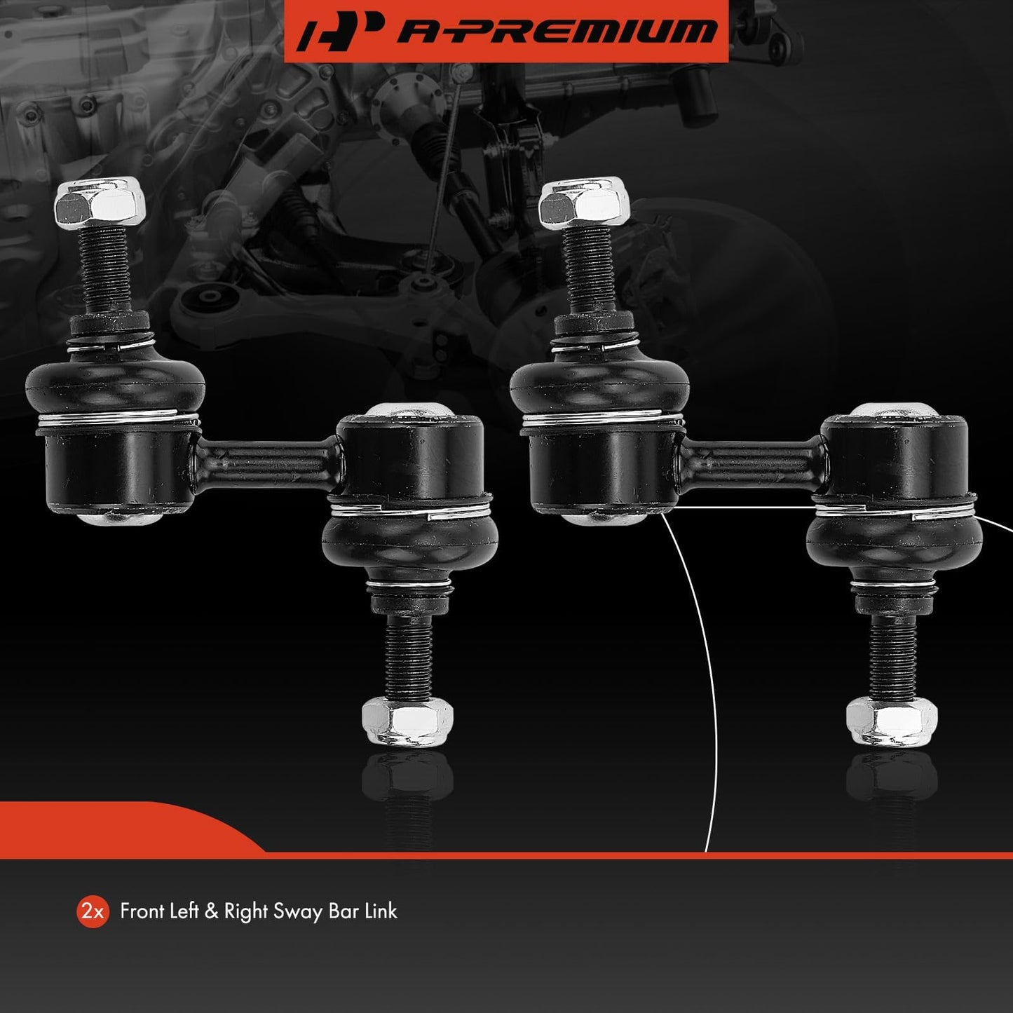 A-Premium 2 x Front Sway Bar Links Stabilizer Bar Links, Compatible with Subaru Outback 2005-2009, Forester 2003-2013, Impreza 2002-2015, Legacy 2005-2009