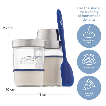 Kilner Sourdough Starter Set, Medium