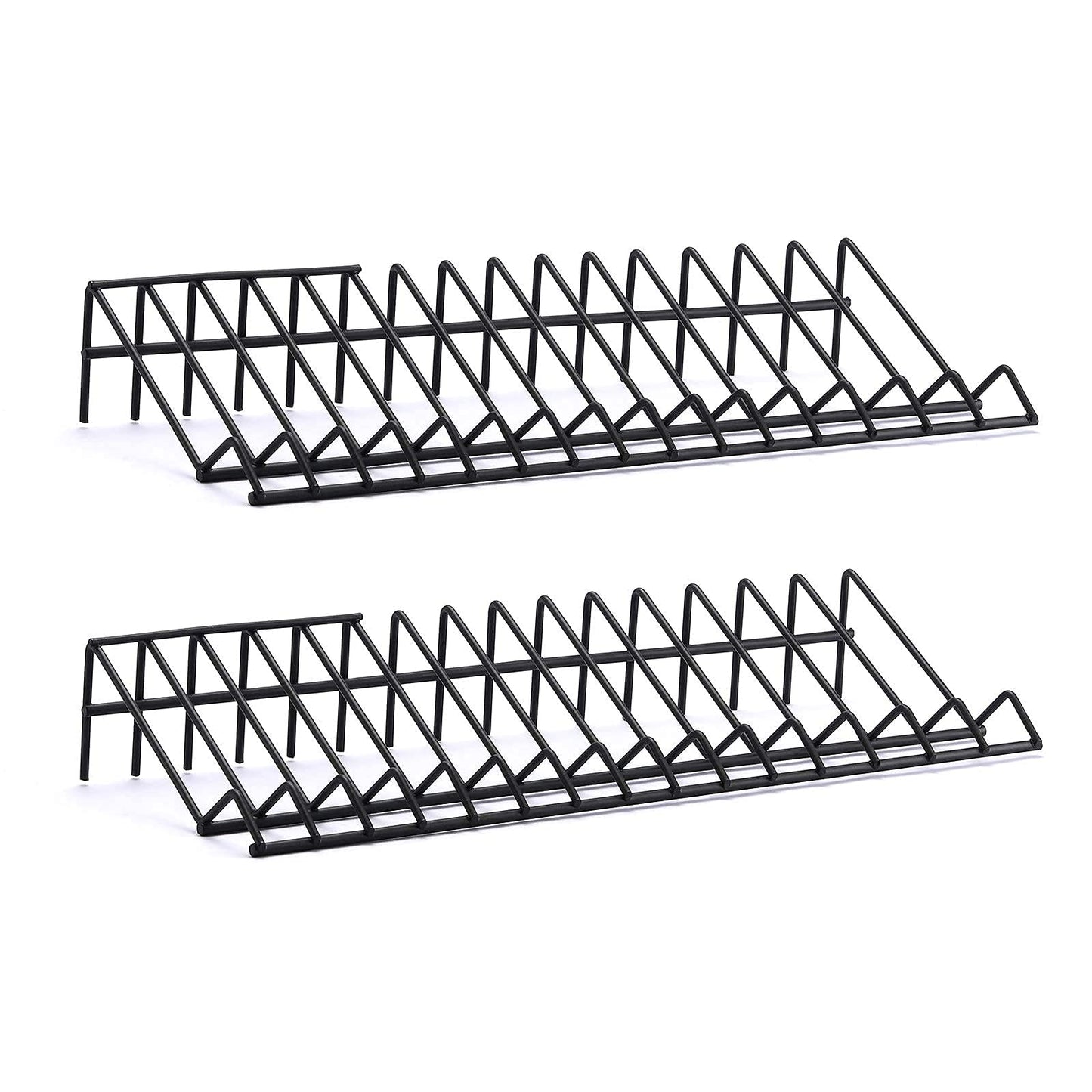 CASOMAN Plier Organizer Rack, 2 Pack, Pliers Holder in Black Wrench organizer, tool organizers and storage, 15-Slot Plier Rack