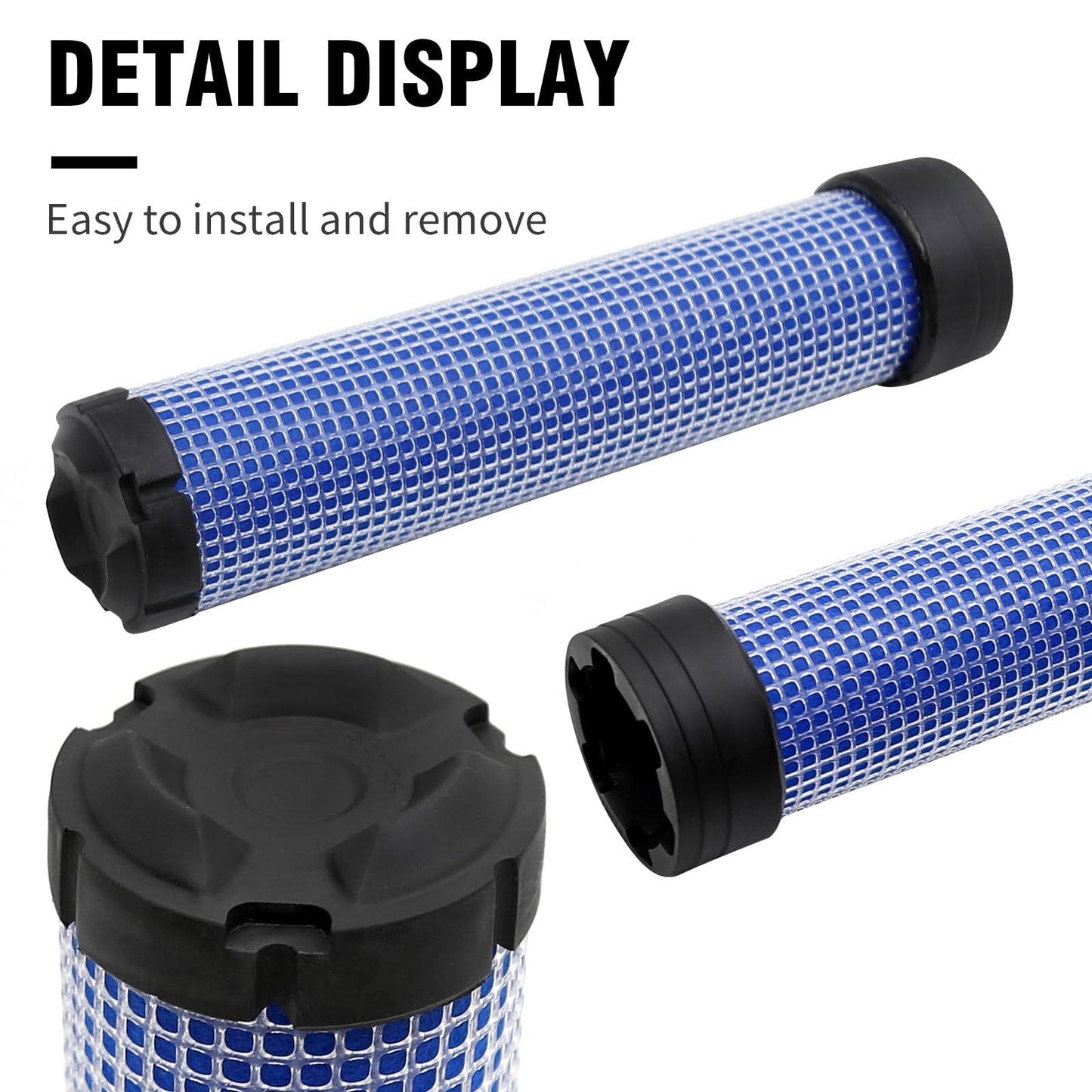 Vkinman 25 083 01-S Air Filter Replacement for Kohler Kawasaki 2508301 25 083 04-S 2508304 11013-7019 11013-7020 M131802 M131803 CH18-CH26 CV16-CV26 CH730-CH750 Engine with 25 050 33-S Oil Filter